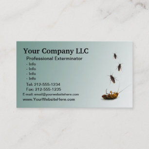 CUSTOMIZABLE Exterminator Business Card