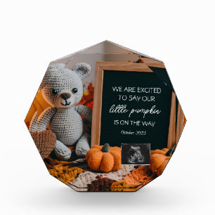 Customizable fallFall Pregnancy Announcement Photo Block