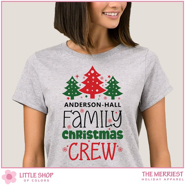Customizable Family Christmas Crew T-Shirt (Creator Uploaded)
