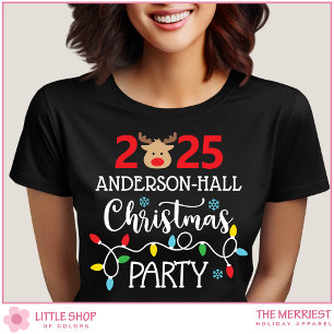 Customizable Family Christmas Party T-Shirt