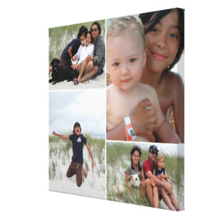 Customizable Family Photo Collage Canvas Print