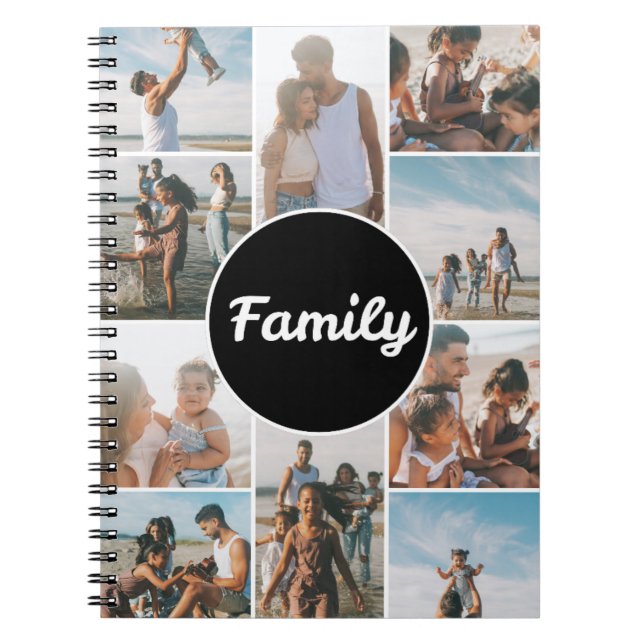 Customizable family pictures notebook (Front)