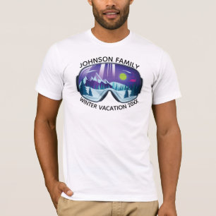 Customizable Family Winter Vacation T-Shirt