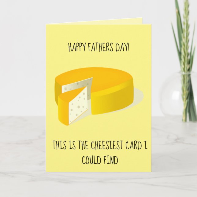 Customizable fathers day cheese card (Front)