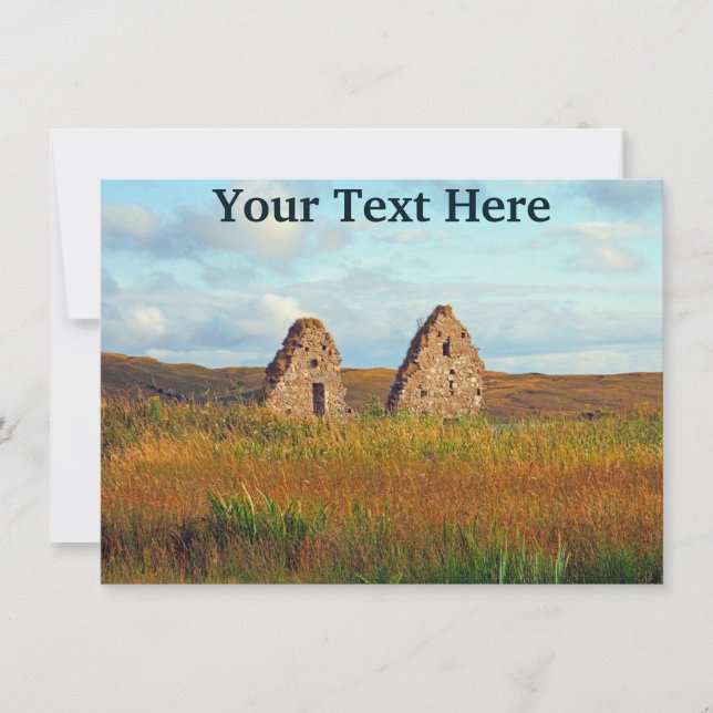 Customizable Finlaggan, Scotland card (Front)