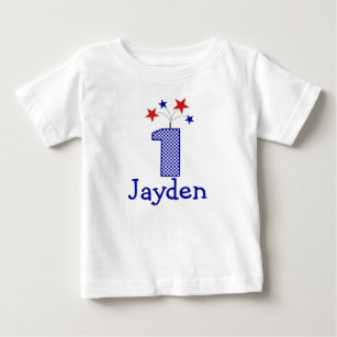 Customizable Firecracker First birthday shirt 1 yr