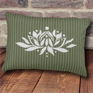 Customizable Flaming Lotus Flower Accent Pillow
