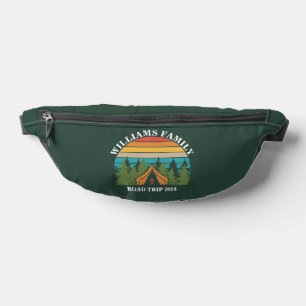 Customizable Forest friends Sunset Camping Tent Bum Bags