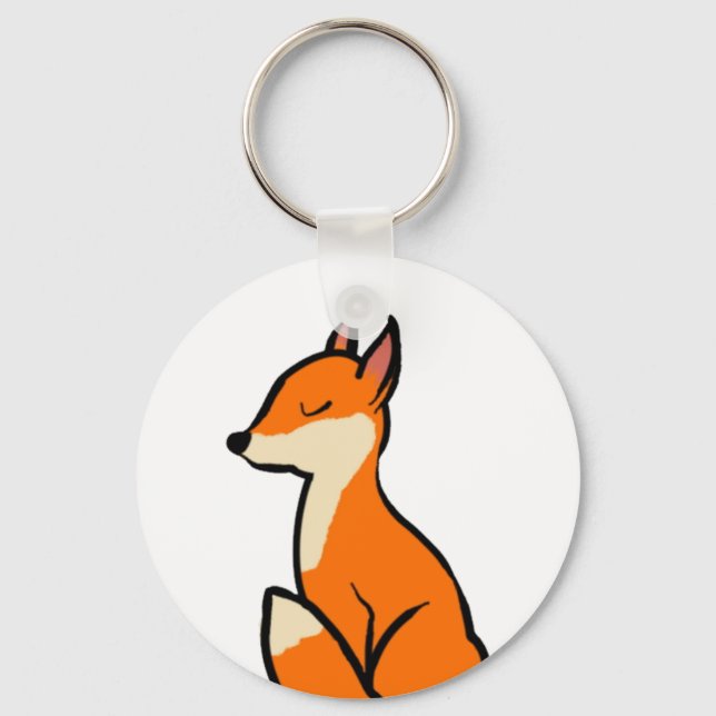 Customizable Fox Key Ring (Front)