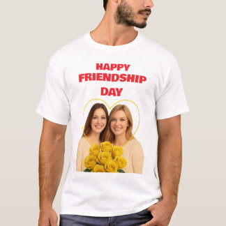 Customizable Friendship Day Design–Add Photo,names T-Shirt
