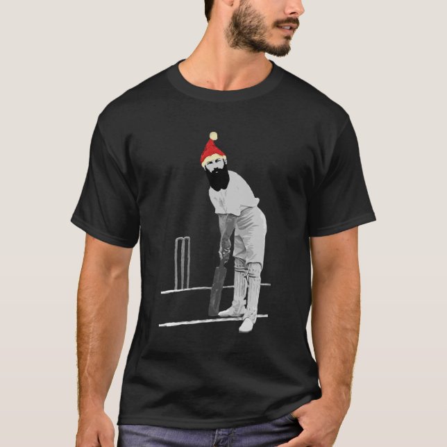 Customizable Funny Christmas Cricket Tshirt (Front)