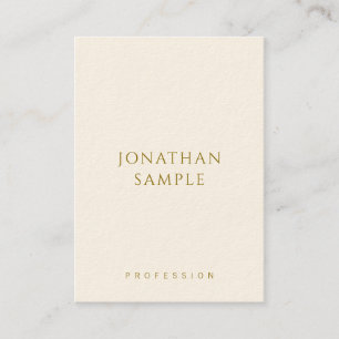 Customizable Gold Text Elegant Template Vertical Business Card