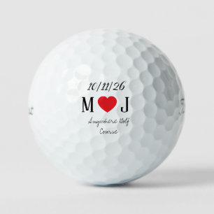 Customizable Golf Course Wedding Favors Gifts  Golf Balls