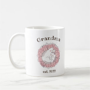 CUSTOMIZABLE Grandma Date - First time Grandma Cof Coffee Mug