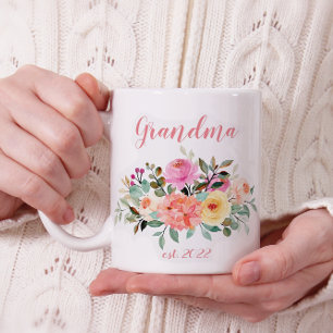 CUSTOMIZABLE Grandma Date - First time Grandma Coffee Mug