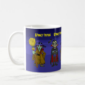 Customizable Hallowee potion witch wizard cartoon Coffee Mug