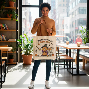 Customizable Halloween Capybara Funny “Cappy Crew” Tote Bag