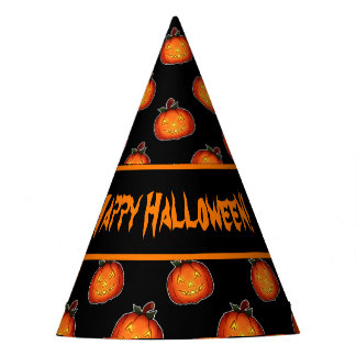 Customizable Halloween Pumpkins Party Hat