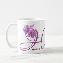 Customizable Hannah name pretty pink floral girly