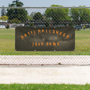 CUSTOMIZABLE HAPPY HALLOWEEN Banner