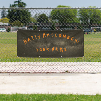 CUSTOMIZABLE HAPPY HALLOWEEN Banner