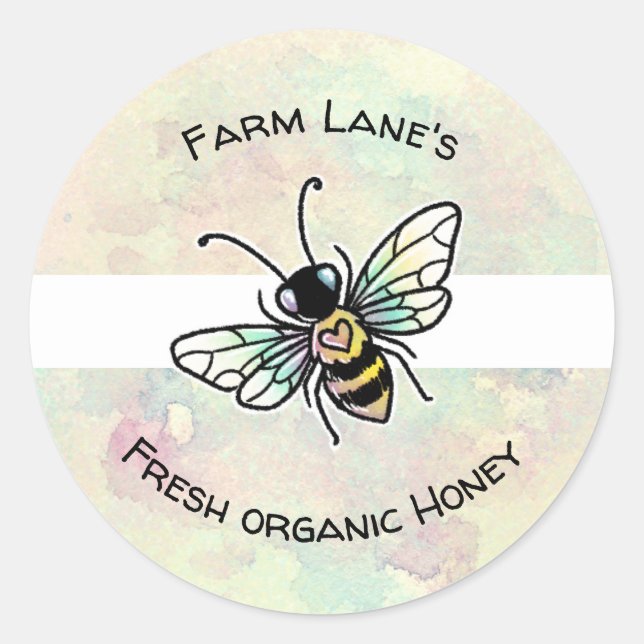 Customizable honey jar sticker (Front)