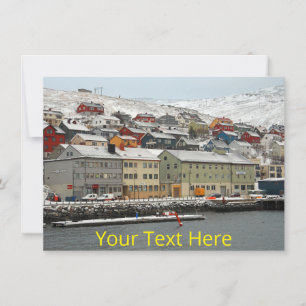 Customizable Honningsvag, Norway card