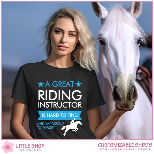 Customizable Horseback Riding Instructor T-Shirt (Creator Uploaded)