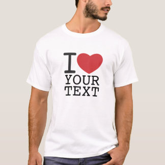 customizable I HEART SHIRT