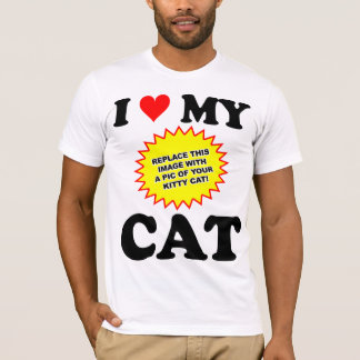 CUSTOMIZABLE I Love My Cat T-Shirt