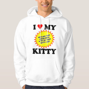 CUSTOMIZABLE I Love My Kitty Hoodie