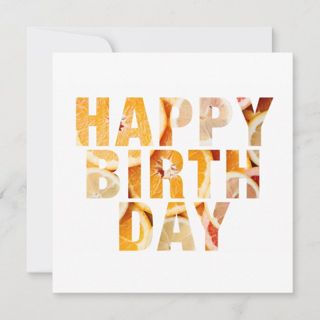 CUSTOMIZABLE IMAGE Happy Birthday Card (Front)