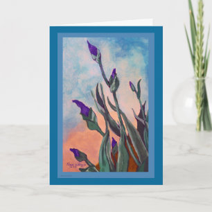 Customizable Iris Buds Greeting Card