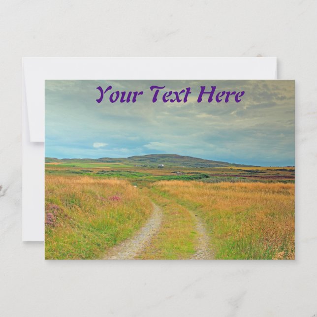 Customizable Islay, Scotland card (Front)