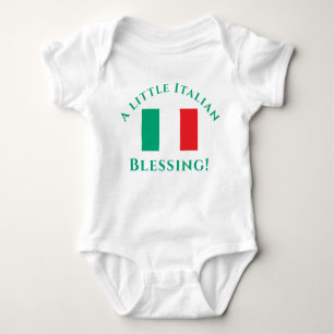 Customizable Italian Patriotic Baby Bodysuit