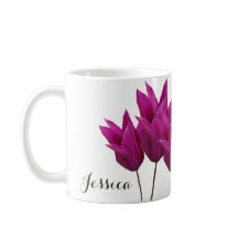 Customizable Jessica name pretty pink tulip floral