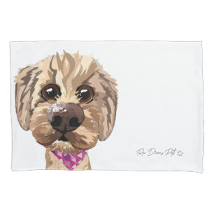 Customizable "Juno" Goldendoodle Pillowcase