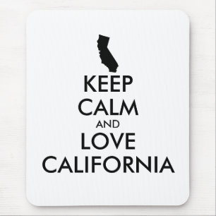 Customizable KEEP CALM and LOVE CALIFORNIA Mouse Pad