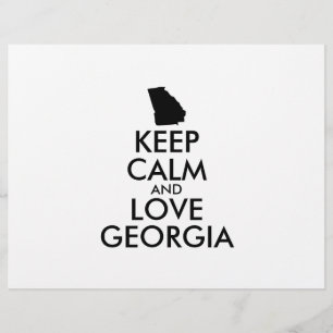 Customizable KEEP CALM and LOVE GEORGIA Flyer