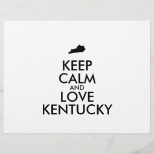 Customizable KEEP CALM and LOVE KENTUCKY Flyer