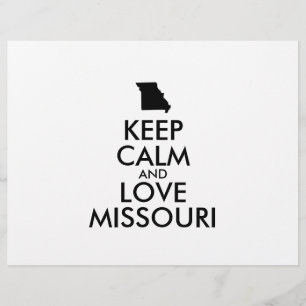 Customizable KEEP CALM and LOVE MISSOURI Flyer