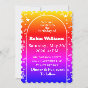 Customizable Kids Birthday Invitation Editable