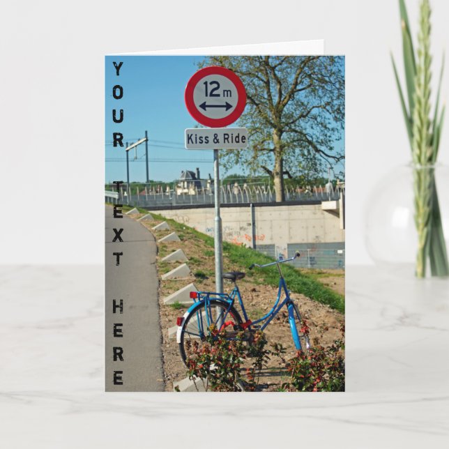 Customizable kiss & ride card (Front)