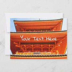 Customizable Kiyomizu-dera temple, Kyoto, Japan Card