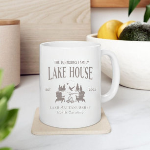 Customizable Lake House House Warming Gift Large Coffee Mug