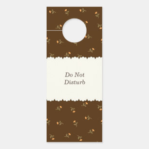 Customizable Lettering Wild Rose Brown Pink Door K Hanger