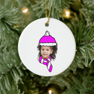 Customizable Little Trailblazer Photo Booth Ceramic Ornament