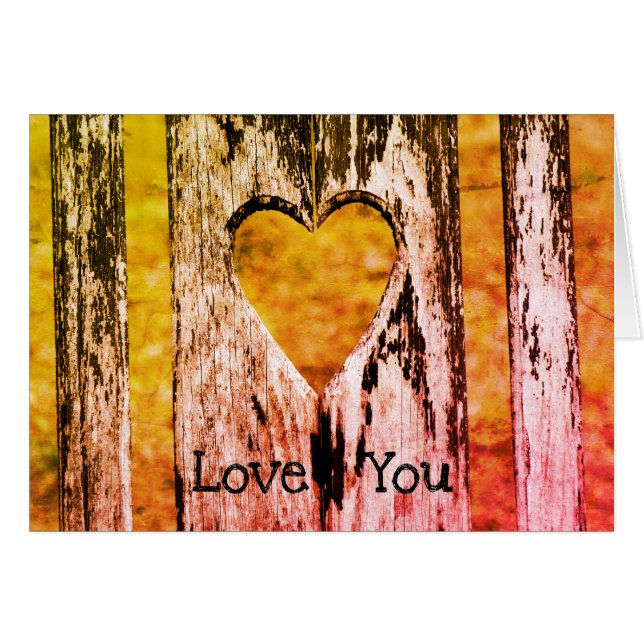 Customizable "Love You" Wooden Chair Back (Front Horizontal)