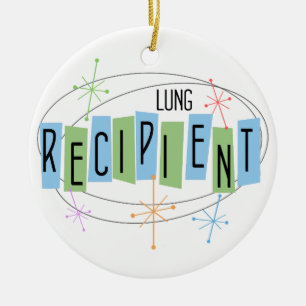Customizable Lung Transplant Recipient Christmas Ceramic Ornament