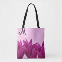 Customizable M monogram trendy floral fashion 
